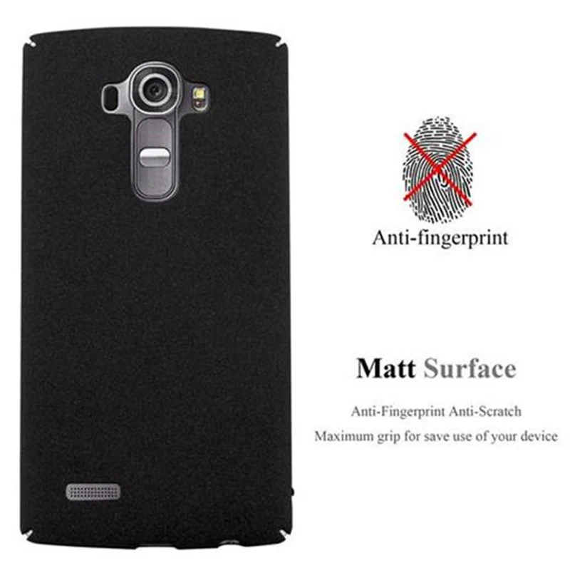 Cadorabo Hülle kompatibel mit LG G4 / G4 PLUS Hard Case Schutzhülle in Frosted Optik gegen Kratzer und Stöße