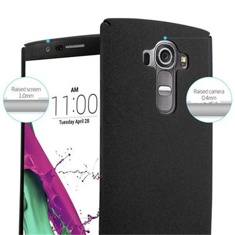 Cadorabo Hülle kompatibel mit LG G4 / G4 PLUS Hard Case Schutzhülle in Frosted Optik gegen Kratzer und Stöße