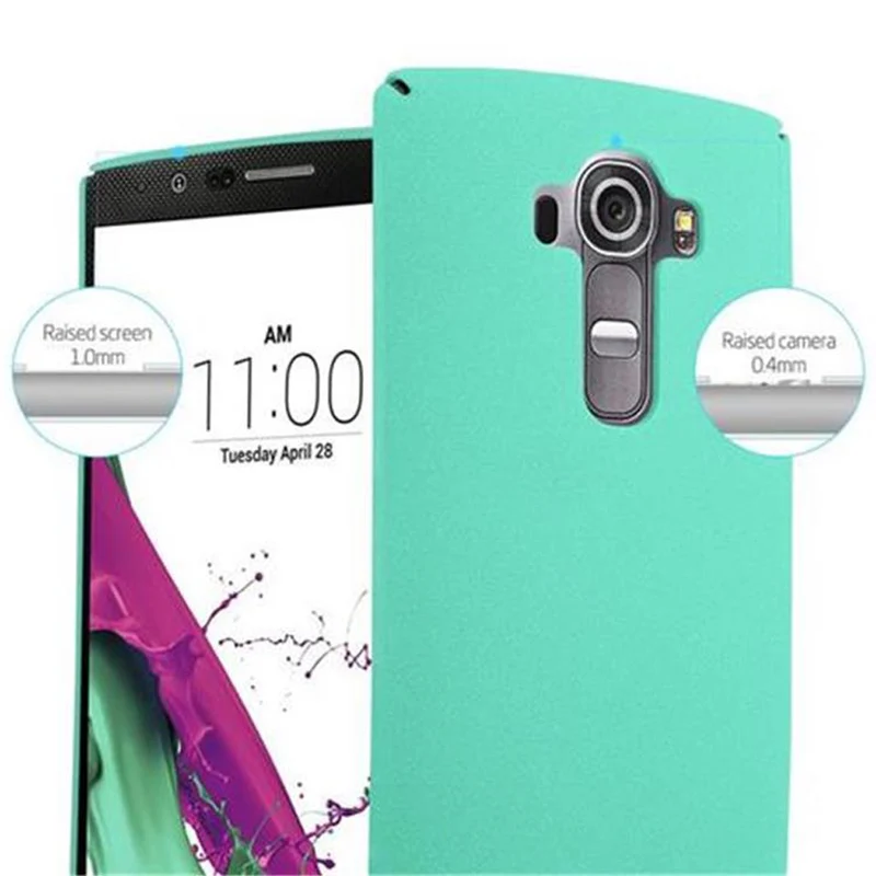 Cadorabo Hülle kompatibel mit LG G4 / G4 PLUS Hard Case Schutzhülle in Frosted Optik gegen Kratzer und Stöße
