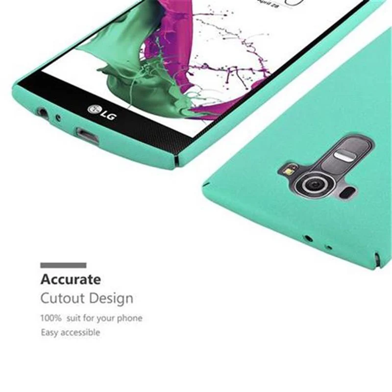 Cadorabo Hülle kompatibel mit LG G4 / G4 PLUS Hard Case Schutzhülle in Frosted Optik gegen Kratzer und Stöße