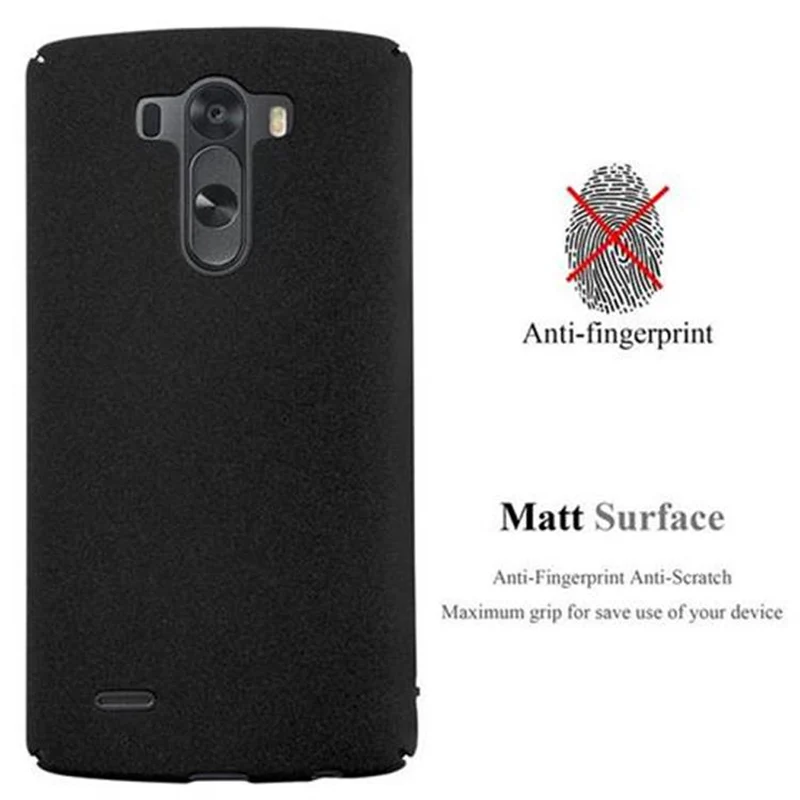 Cadorabo Hülle kompatibel mit LG G3 Hard Case Schutzhülle in Frosted Optik gegen Kratzer und Stöße