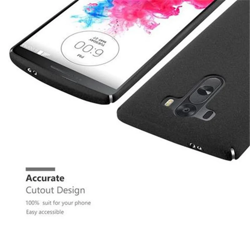 Cadorabo Hülle kompatibel mit LG G3 Hard Case Schutzhülle in Frosted Optik gegen Kratzer und Stöße