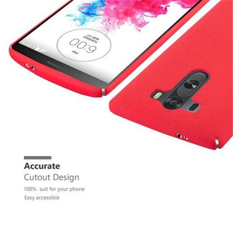 Cadorabo Hülle kompatibel mit LG G3 Hard Case Schutzhülle in Frosted Optik gegen Kratzer und Stöße