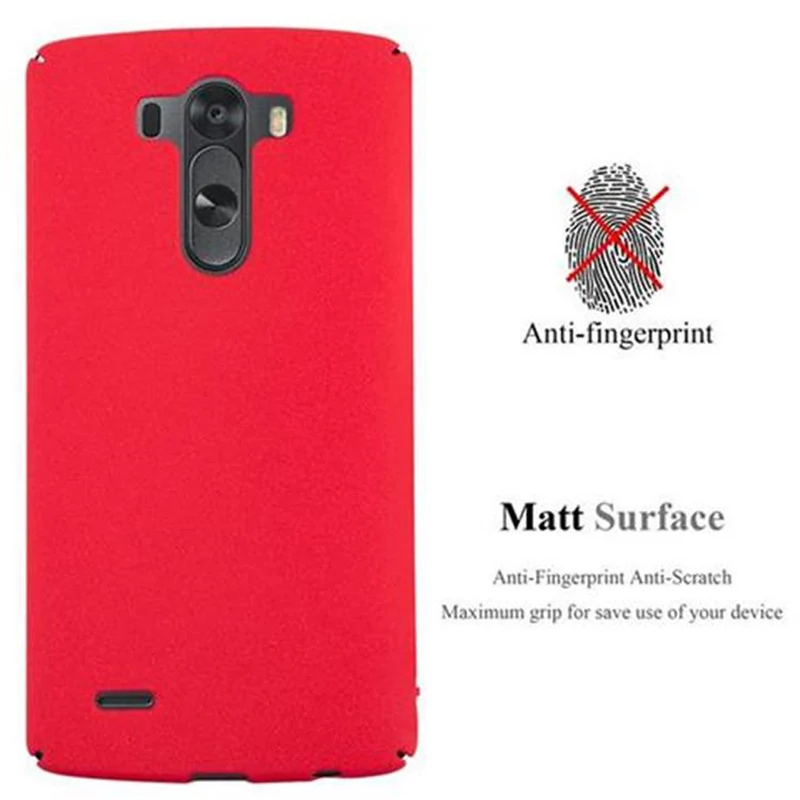 Cadorabo Hülle kompatibel mit LG G3 Hard Case Schutzhülle in Frosted Optik gegen Kratzer und Stöße