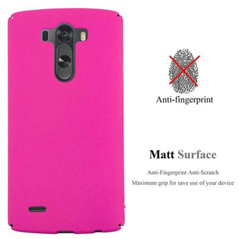 Cadorabo Hülle kompatibel mit LG G3 Hard Case Schutzhülle in Frosted Optik gegen Kratzer und Stöße