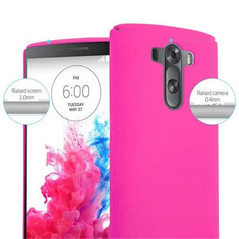 Cadorabo Hülle kompatibel mit LG G3 Hard Case Schutzhülle in Frosted Optik gegen Kratzer und Stöße