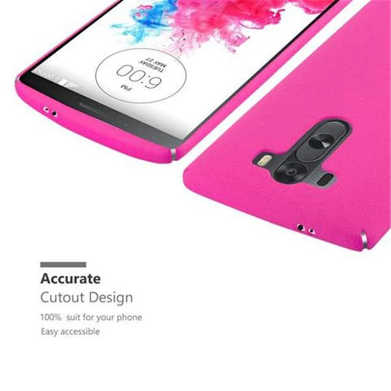 Cadorabo Hülle kompatibel mit LG G3 Hard Case Schutzhülle in Frosted Optik gegen Kratzer und Stöße