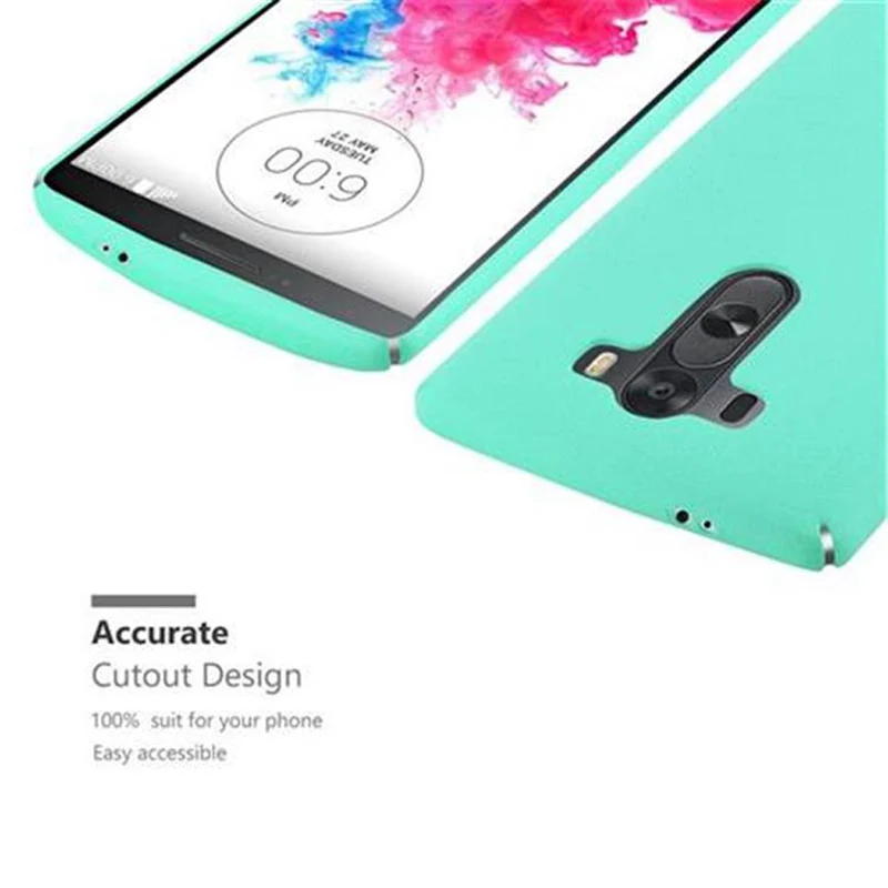 Cadorabo Hülle kompatibel mit LG G3 Hard Case Schutzhülle in Frosted Optik gegen Kratzer und Stöße