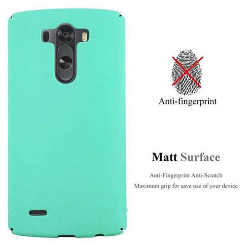 Cadorabo Hülle kompatibel mit LG G3 Hard Case Schutzhülle in Frosted Optik gegen Kratzer und Stöße