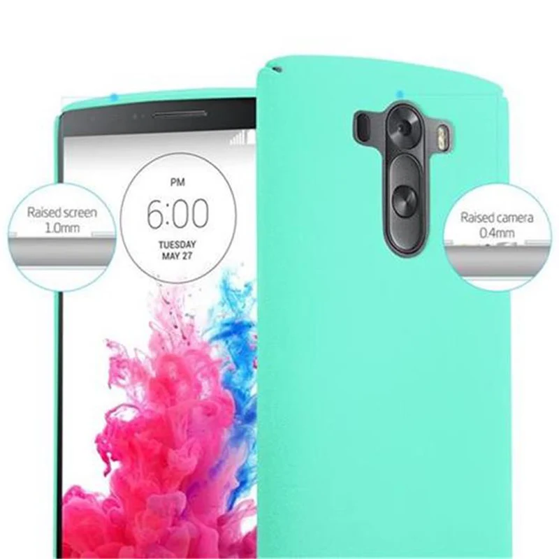 Cadorabo Hülle kompatibel mit LG G3 Hard Case Schutzhülle in Frosted Optik gegen Kratzer und Stöße