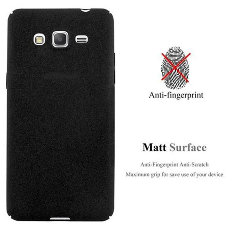 Cadorabo Hülle kompatibel mit Samsung Galaxy GRAND PRIME Hard Case Schutzhülle in Frosted Optik gegen Kratzer und Stöße