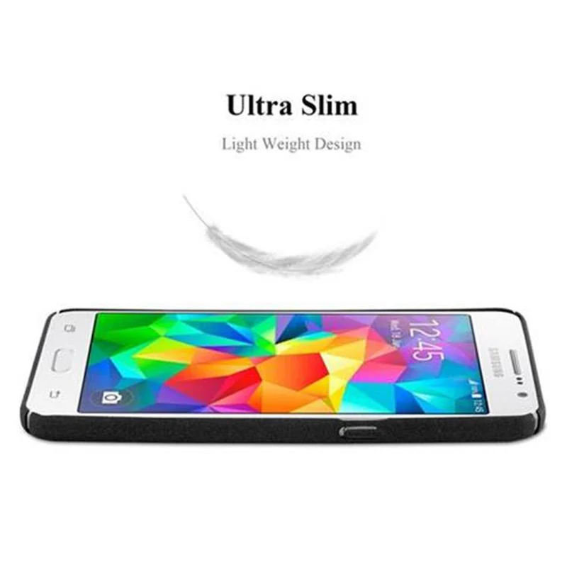 Cadorabo Hülle kompatibel mit Samsung Galaxy GRAND PRIME Hard Case Schutzhülle in Frosted Optik gegen Kratzer und Stöße