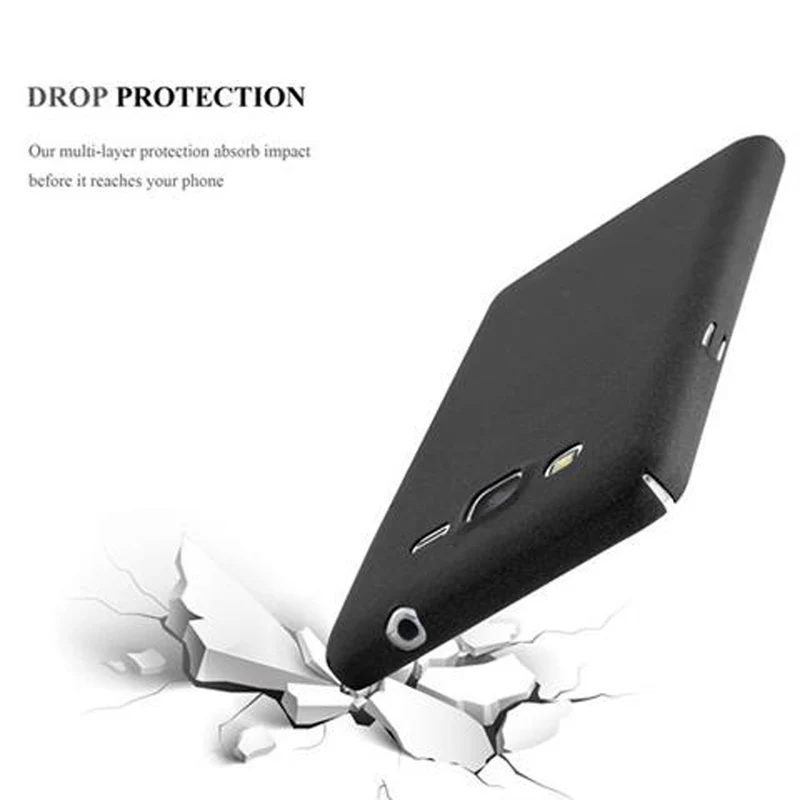 Cadorabo Hülle kompatibel mit Samsung Galaxy GRAND PRIME Hard Case Schutzhülle in Frosted Optik gegen Kratzer und Stöße