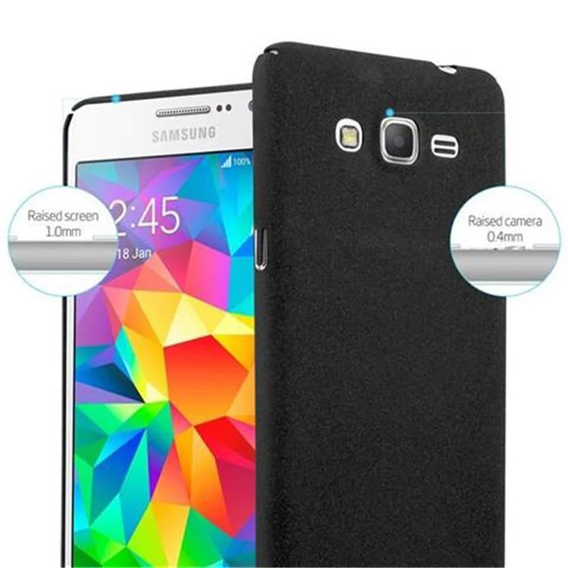 Cadorabo Hülle kompatibel mit Samsung Galaxy GRAND PRIME Hard Case Schutzhülle in Frosted Optik gegen Kratzer und Stöße