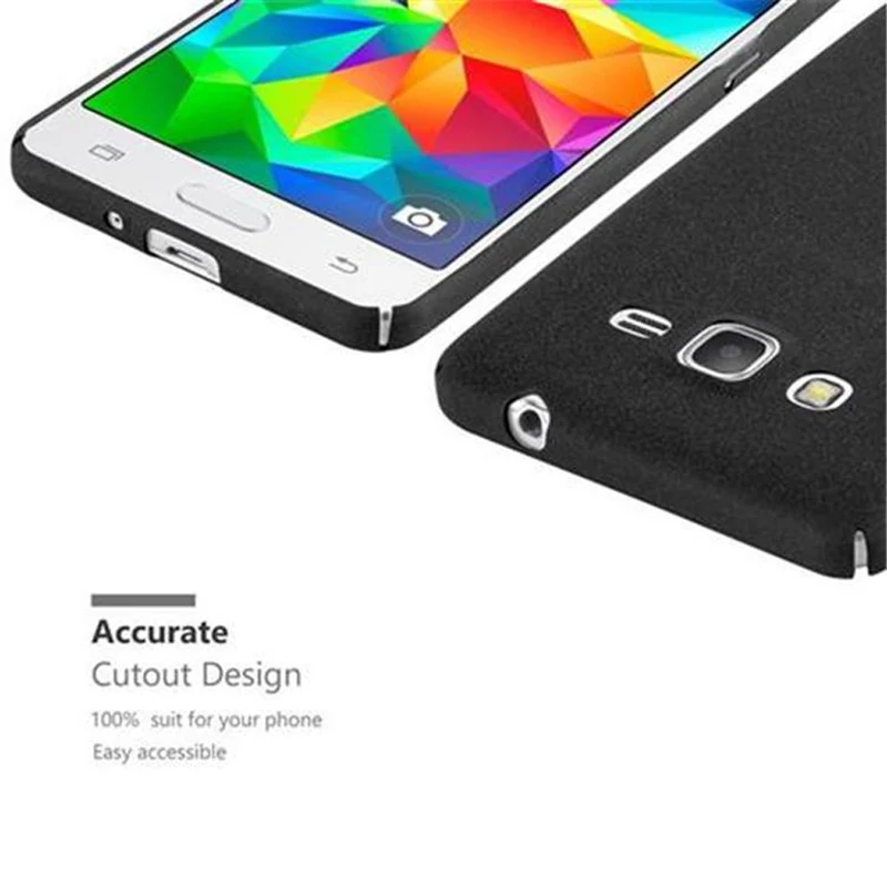 Cadorabo Hülle kompatibel mit Samsung Galaxy GRAND PRIME Hard Case Schutzhülle in Frosted Optik gegen Kratzer und Stöße