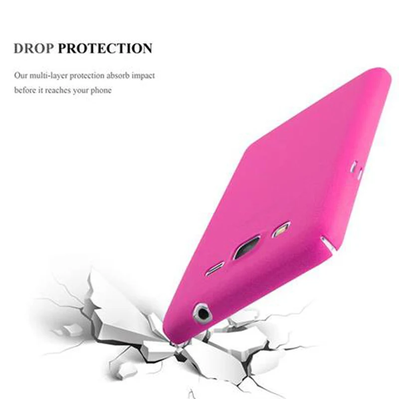 Cadorabo Hülle kompatibel mit Samsung Galaxy GRAND PRIME Hard Case Schutzhülle in Frosted Optik gegen Kratzer und Stöße