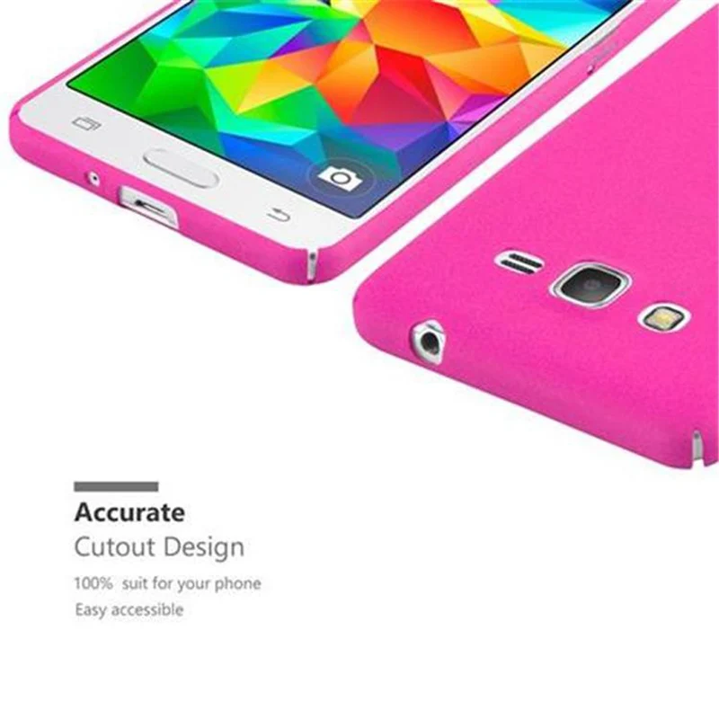Cadorabo Hülle kompatibel mit Samsung Galaxy GRAND PRIME Hard Case Schutzhülle in Frosted Optik gegen Kratzer und Stöße