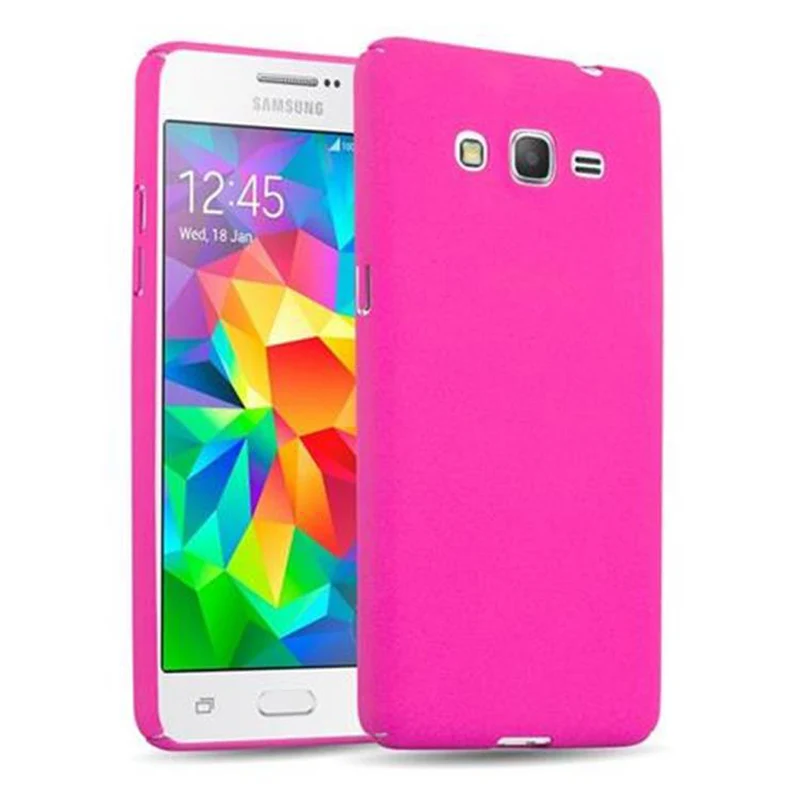 Cadorabo Hülle kompatibel mit Samsung Galaxy GRAND PRIME Hard Case Schutzhülle in Frosted Optik gegen Kratzer und Stöße