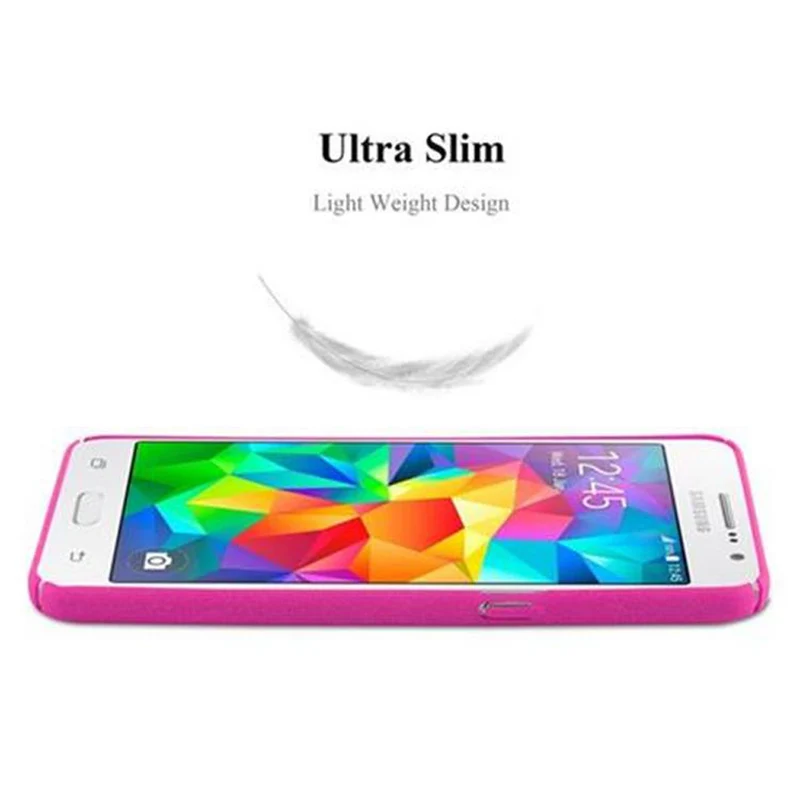 Cadorabo Hülle kompatibel mit Samsung Galaxy GRAND PRIME Hard Case Schutzhülle in Frosted Optik gegen Kratzer und Stöße