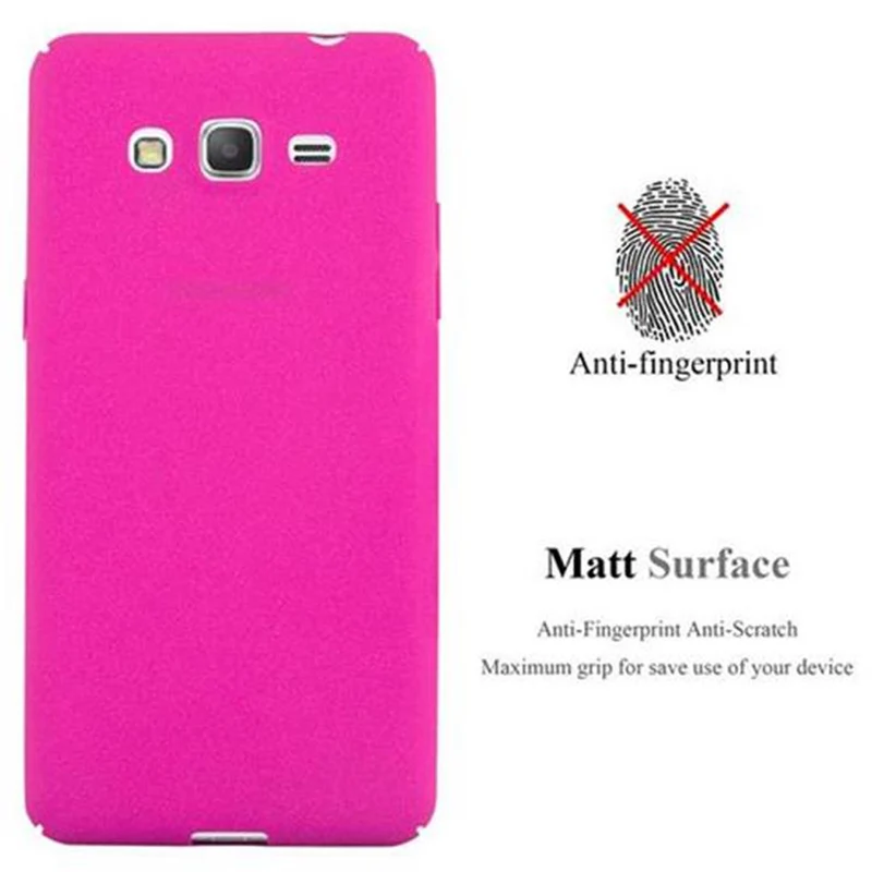 Cadorabo Hülle kompatibel mit Samsung Galaxy GRAND PRIME Hard Case Schutzhülle in Frosted Optik gegen Kratzer und Stöße