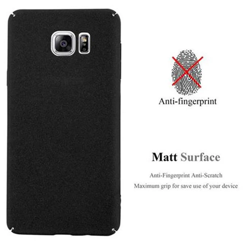 Cadorabo Hülle kompatibel mit Samsung Galaxy NOTE 5 Hard Case Schutzhülle in Frosted Optik gegen Kratzer und Stöße