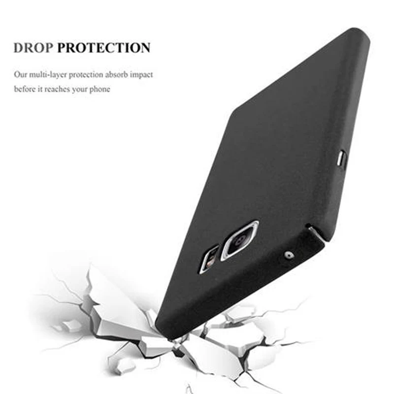 Cadorabo Hülle kompatibel mit Samsung Galaxy NOTE 5 Hard Case Schutzhülle in Frosted Optik gegen Kratzer und Stöße