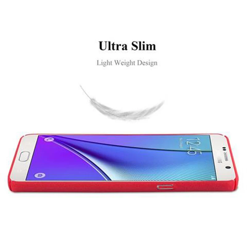 Cadorabo Hülle kompatibel mit Samsung Galaxy NOTE 5 Hard Case Schutzhülle in Frosted Optik gegen Kratzer und Stöße