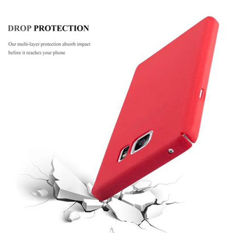 Cadorabo Hülle kompatibel mit Samsung Galaxy NOTE 5 Hard Case Schutzhülle in Frosted Optik gegen Kratzer und Stöße