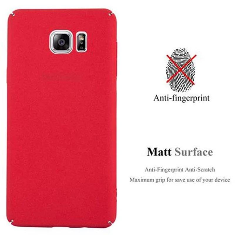 Cadorabo Hülle kompatibel mit Samsung Galaxy NOTE 5 Hard Case Schutzhülle in Frosted Optik gegen Kratzer und Stöße