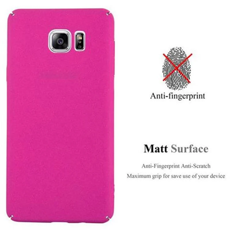 Cadorabo Hülle kompatibel mit Samsung Galaxy NOTE 5 Hard Case Schutzhülle in Frosted Optik gegen Kratzer und Stöße