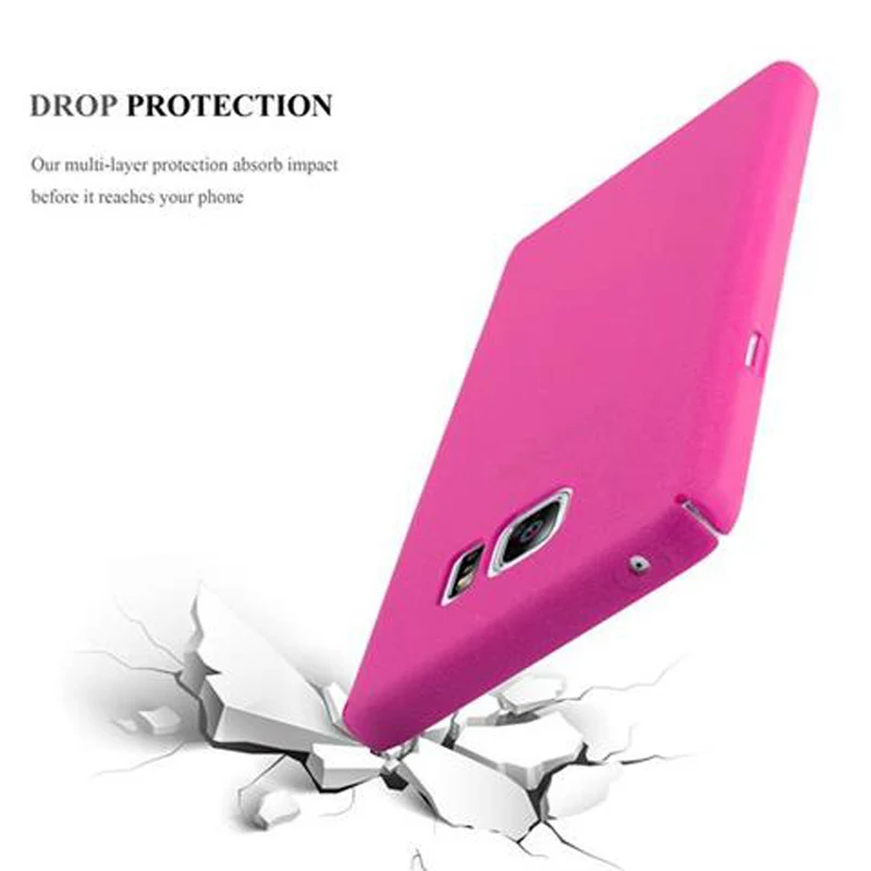 Cadorabo Hülle kompatibel mit Samsung Galaxy NOTE 5 Hard Case Schutzhülle in Frosted Optik gegen Kratzer und Stöße