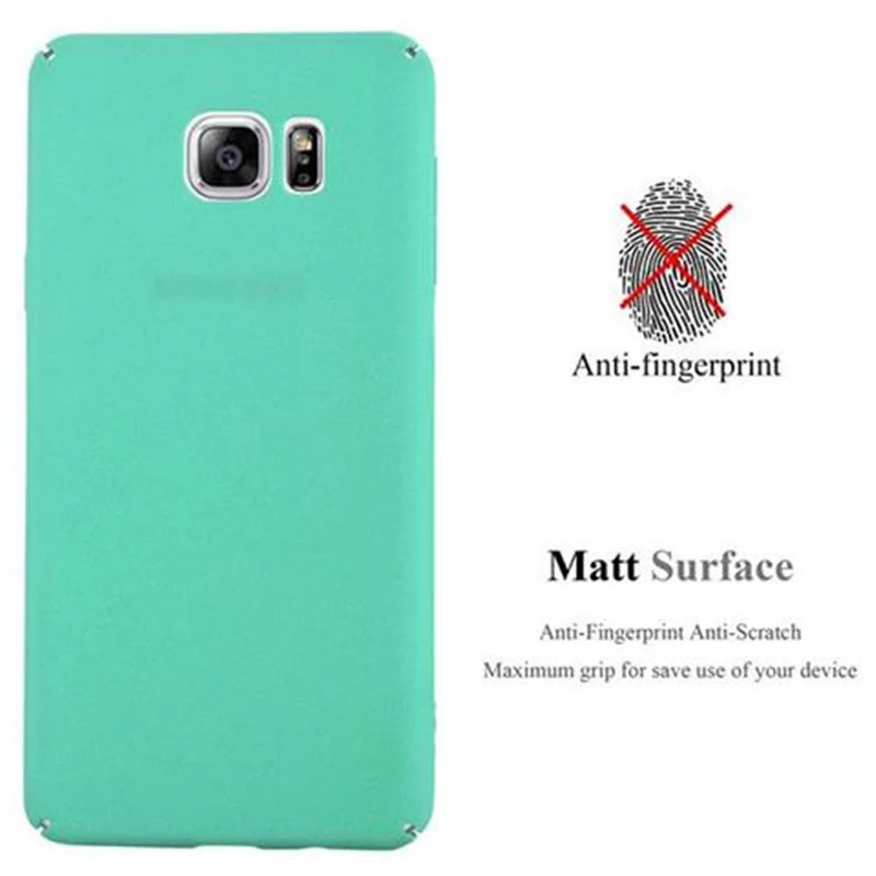 Cadorabo Hülle kompatibel mit Samsung Galaxy NOTE 5 Hard Case Schutzhülle in Frosted Optik gegen Kratzer und Stöße