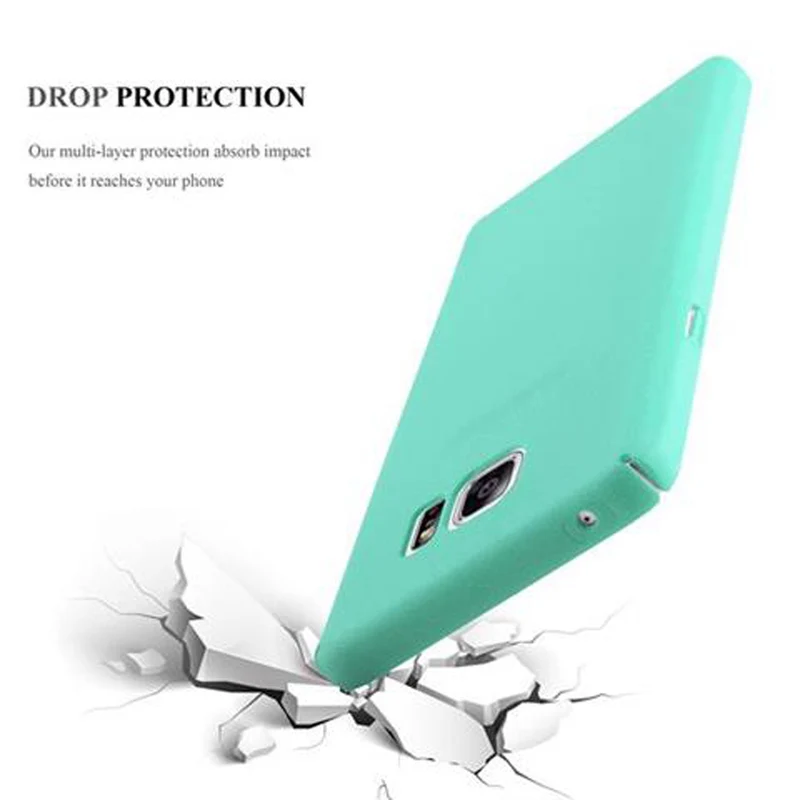 Cadorabo Hülle kompatibel mit Samsung Galaxy NOTE 5 Hard Case Schutzhülle in Frosted Optik gegen Kratzer und Stöße