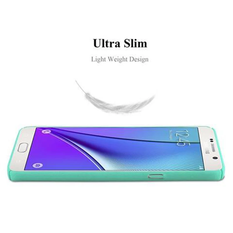 Cadorabo Hülle kompatibel mit Samsung Galaxy NOTE 5 Hard Case Schutzhülle in Frosted Optik gegen Kratzer und Stöße