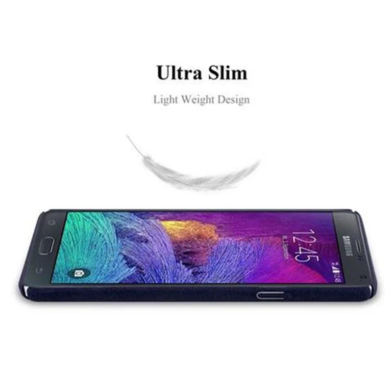Cadorabo Hülle kompatibel mit Samsung Galaxy NOTE 4 Hard Case Schutzhülle in Frosted Optik gegen Kratzer und Stöße