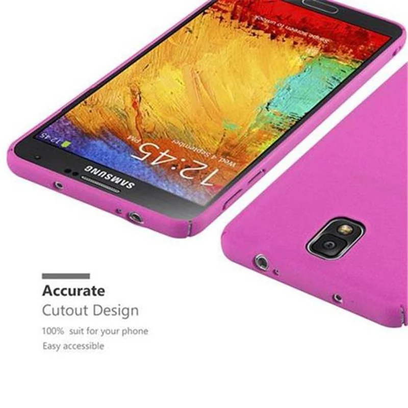 Cadorabo Hülle kompatibel mit Samsung Galaxy NOTE 3 Hard Case Schutzhülle in Frosted Optik gegen Kratzer und Stöße