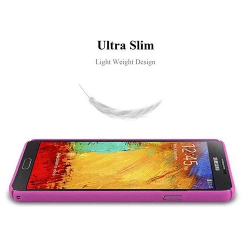 Cadorabo Hülle kompatibel mit Samsung Galaxy NOTE 3 Hard Case Schutzhülle in Frosted Optik gegen Kratzer und Stöße