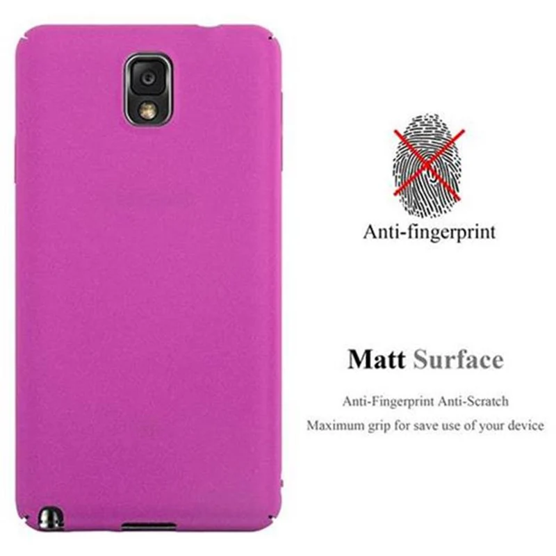 Cadorabo Hülle kompatibel mit Samsung Galaxy NOTE 3 Hard Case Schutzhülle in Frosted Optik gegen Kratzer und Stöße
