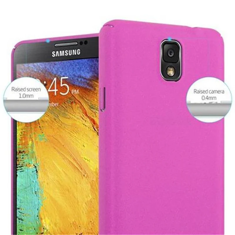 Cadorabo Hülle kompatibel mit Samsung Galaxy NOTE 3 Hard Case Schutzhülle in Frosted Optik gegen Kratzer und Stöße
