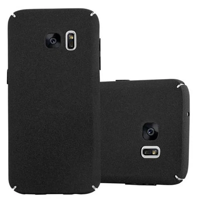 Cadorabo Hülle kompatibel mit Samsung Galaxy S7 Hard Case Schutzhülle in Frosted Optik gegen Kratzer und Stöße