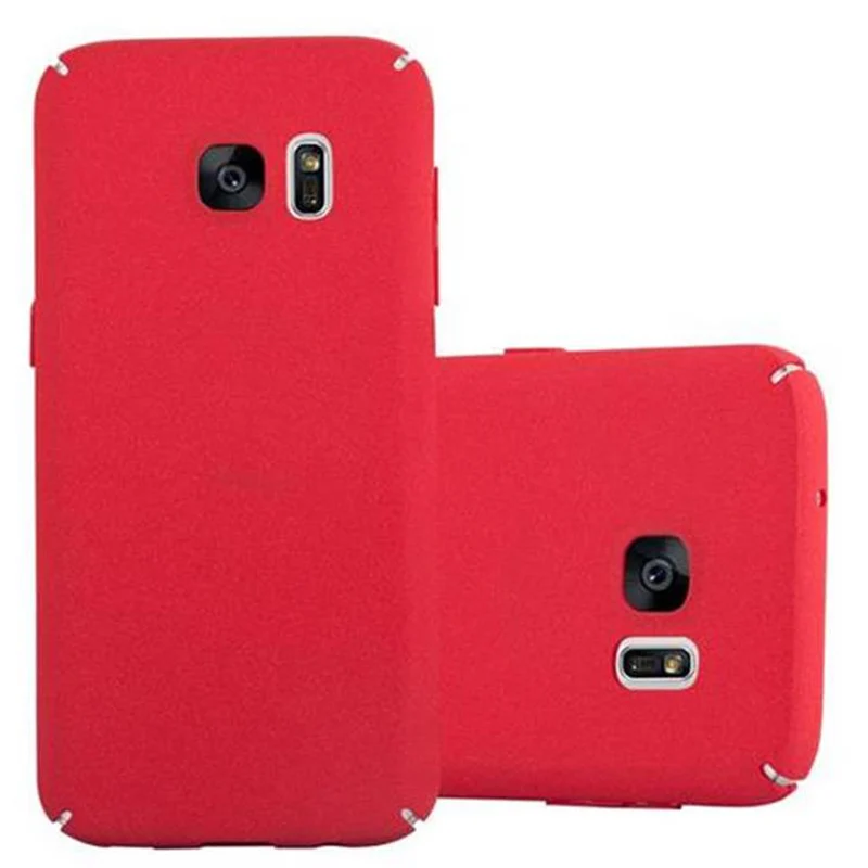 Cadorabo Hülle kompatibel mit Samsung Galaxy S7 Hard Case Schutzhülle in Frosted Optik gegen Kratzer und Stöße
