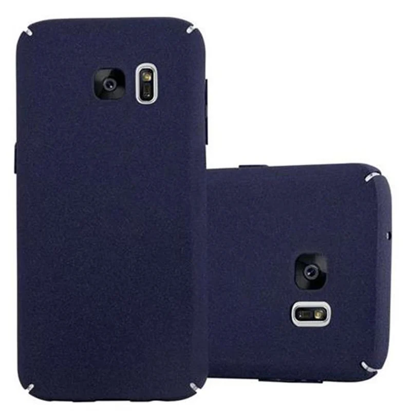 Cadorabo Hülle kompatibel mit Samsung Galaxy S7 Hard Case Schutzhülle in Frosted Optik gegen Kratzer und Stöße