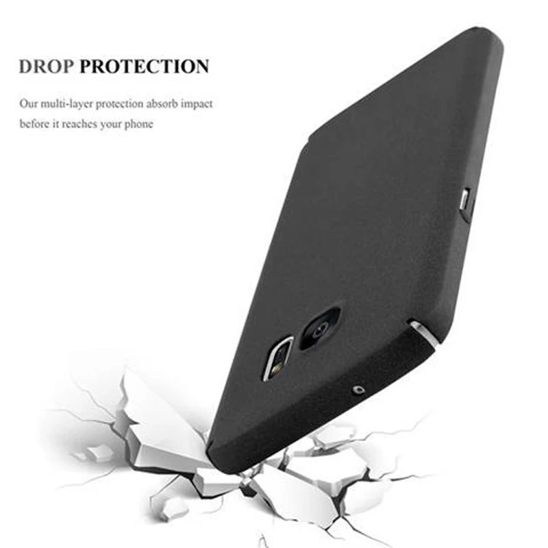 Cadorabo Hülle kompatibel mit Samsung Galaxy S7 Hard Case Schutzhülle in Frosted Optik gegen Kratzer und Stöße