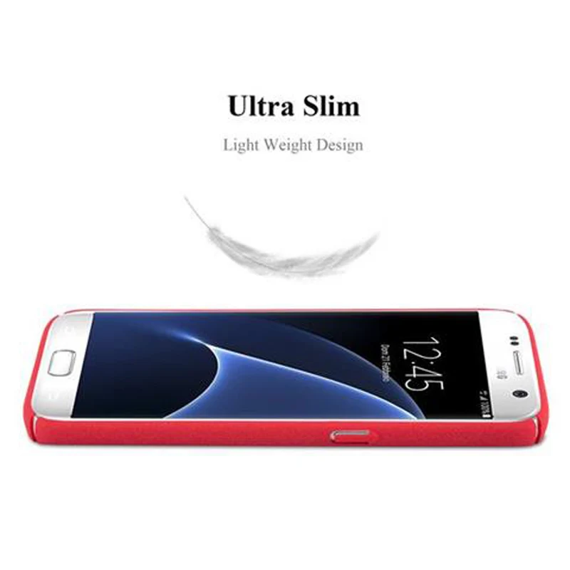 Cadorabo Hülle kompatibel mit Samsung Galaxy S7 Hard Case Schutzhülle in Frosted Optik gegen Kratzer und Stöße