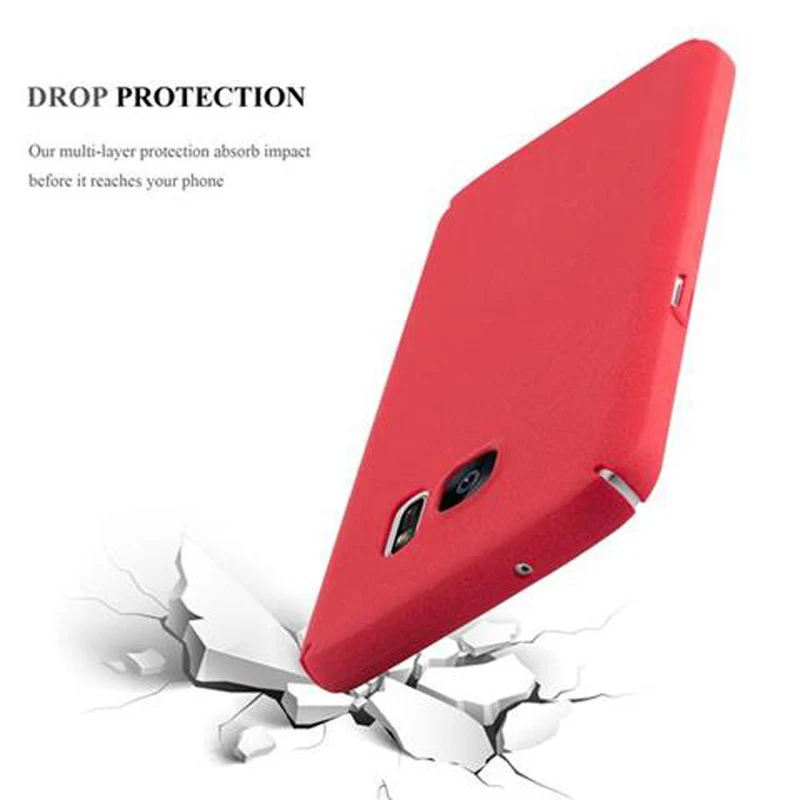Cadorabo Hülle kompatibel mit Samsung Galaxy S7 Hard Case Schutzhülle in Frosted Optik gegen Kratzer und Stöße