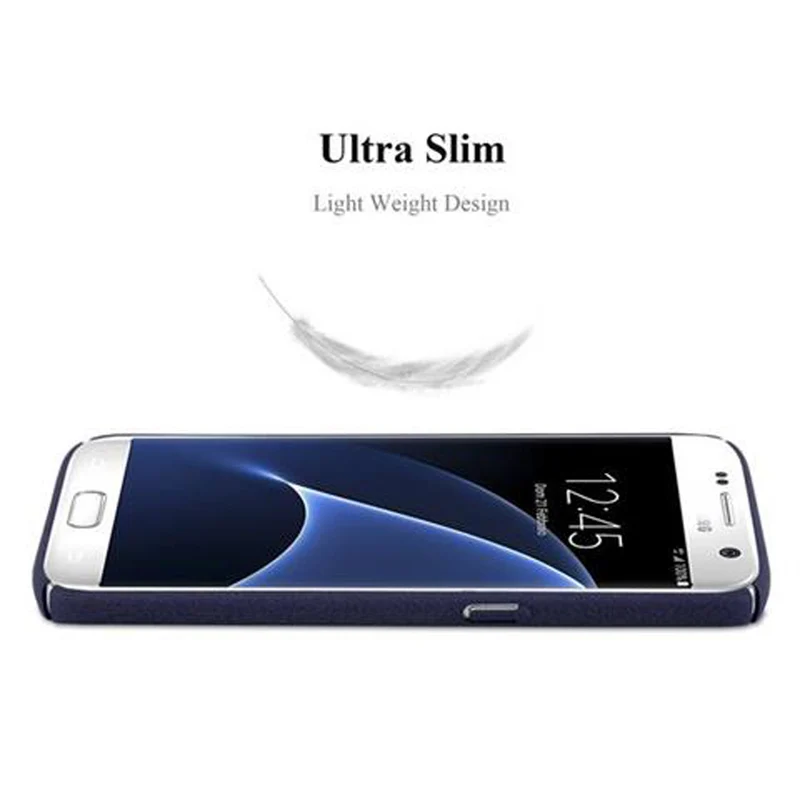 Cadorabo Hülle kompatibel mit Samsung Galaxy S7 Hard Case Schutzhülle in Frosted Optik gegen Kratzer und Stöße
