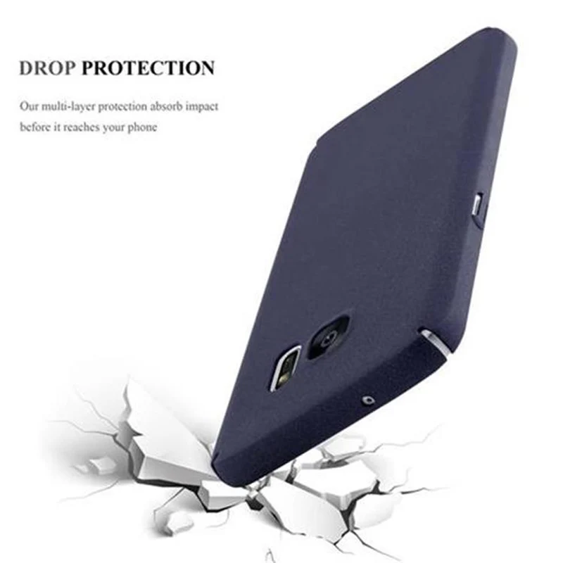 Cadorabo Hülle kompatibel mit Samsung Galaxy S7 Hard Case Schutzhülle in Frosted Optik gegen Kratzer und Stöße