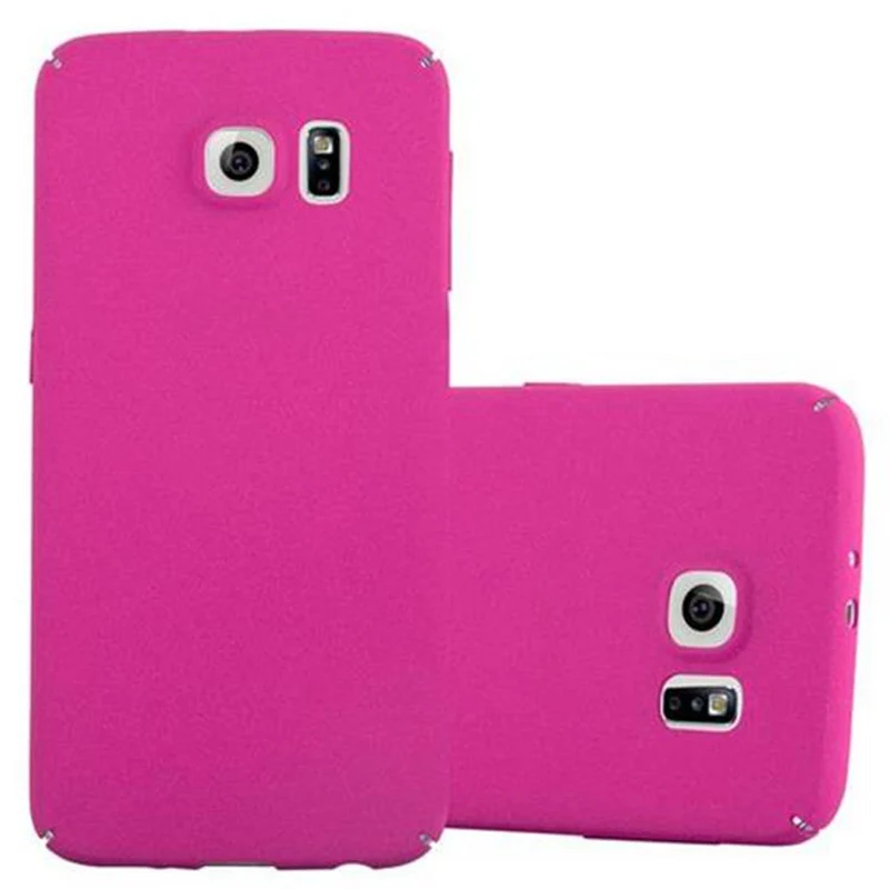 Cadorabo Hülle kompatibel mit Samsung Galaxy S6 Hard Case Schutzhülle in Frosted Optik gegen Kratzer und Stöße