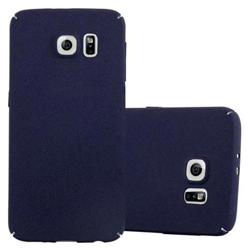 Cadorabo Hülle kompatibel mit Samsung Galaxy S6 Hard Case Schutzhülle in Frosted Optik gegen Kratzer und Stöße