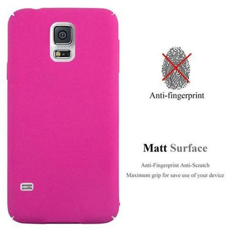 Cadorabo Hülle kompatibel mit Samsung Galaxy S5 / S5 NEO Hard Case Schutzhülle in Frosted Optik gegen Kratzer und Stöße